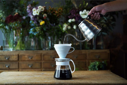 Ceramic Pour Over Coffee Maker Set With Glass Server