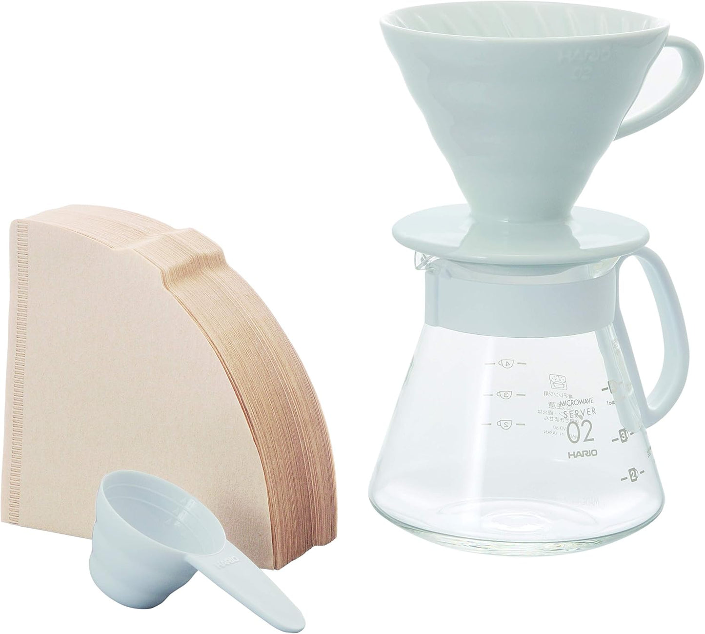 Ceramic Pour Over Coffee Maker Set With Glass Server